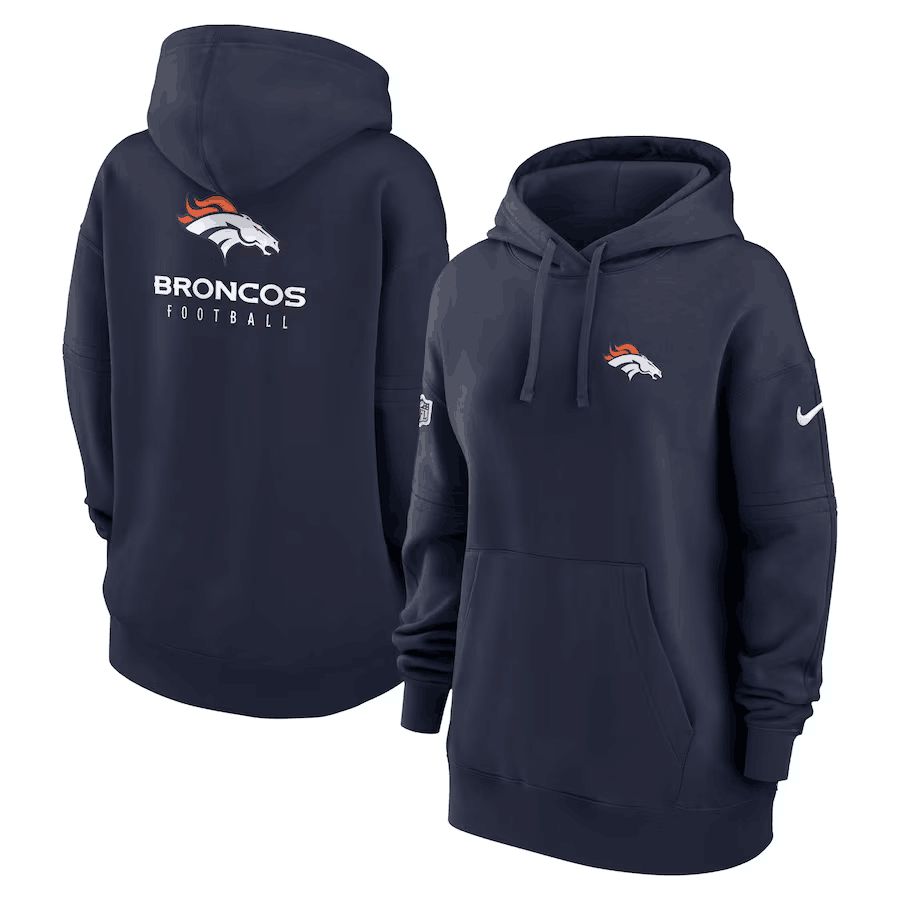 Women 2023 NFL Denver Broncos blue Sweatshirt style 1->denver broncos->NFL Jersey